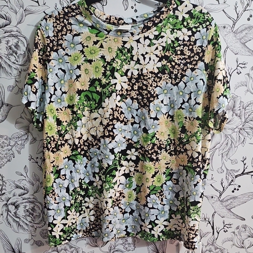 H&M Multicolor Floral T-Shirt